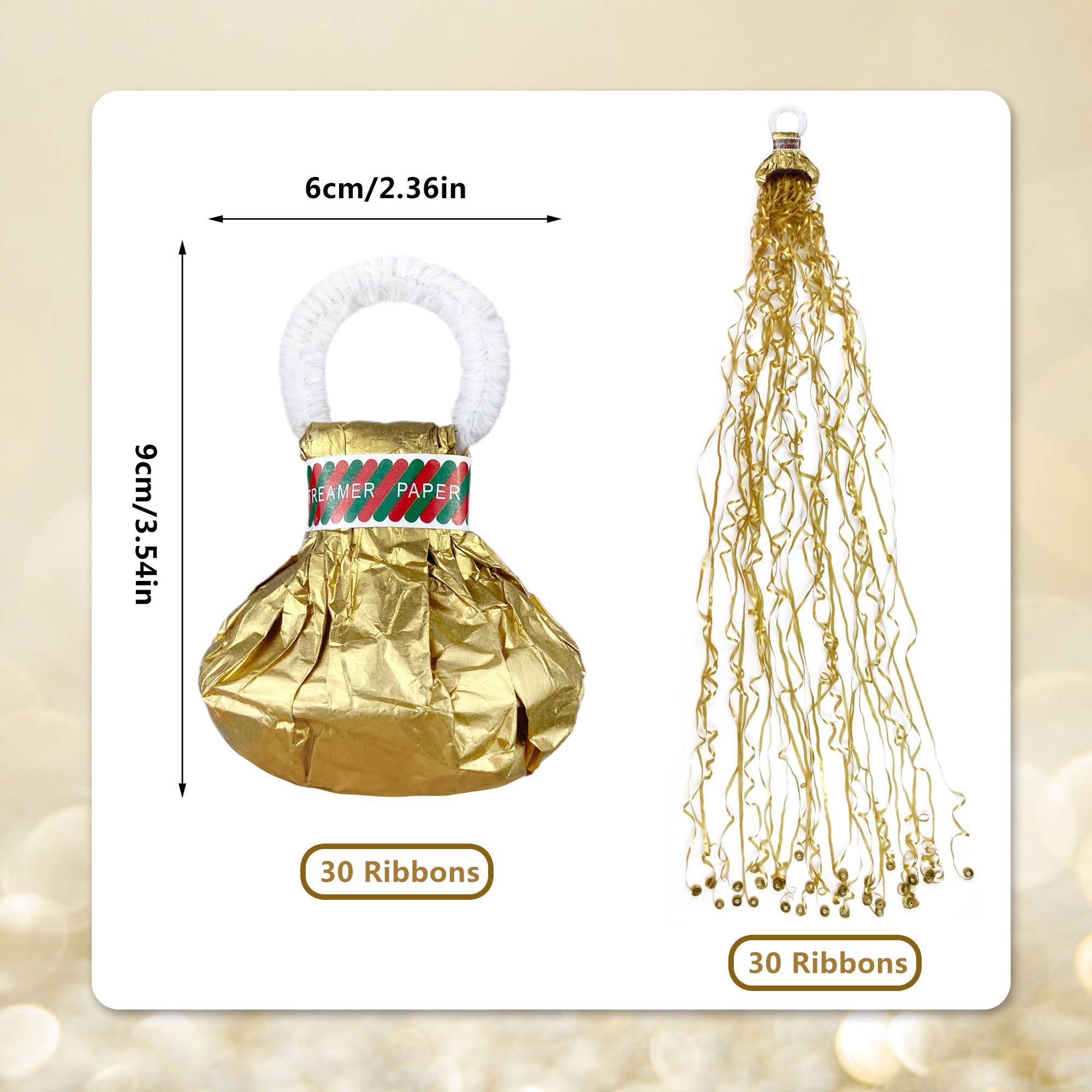 B2B Wholesale Hand Throw Streamers Poppers - 16 Pack Party Celebration Confetti - Image 2