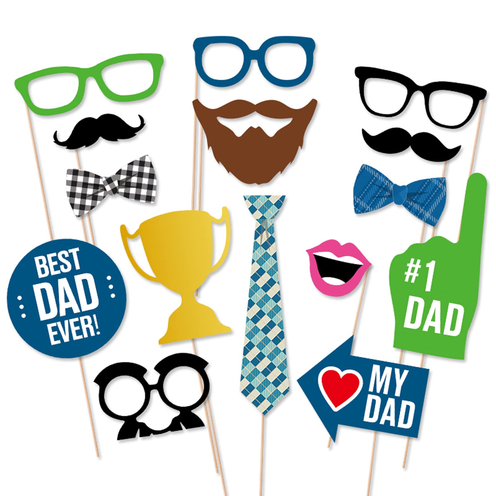 Photo Booth Props Manufacturer - Fathers Day Funny Dad Party Props