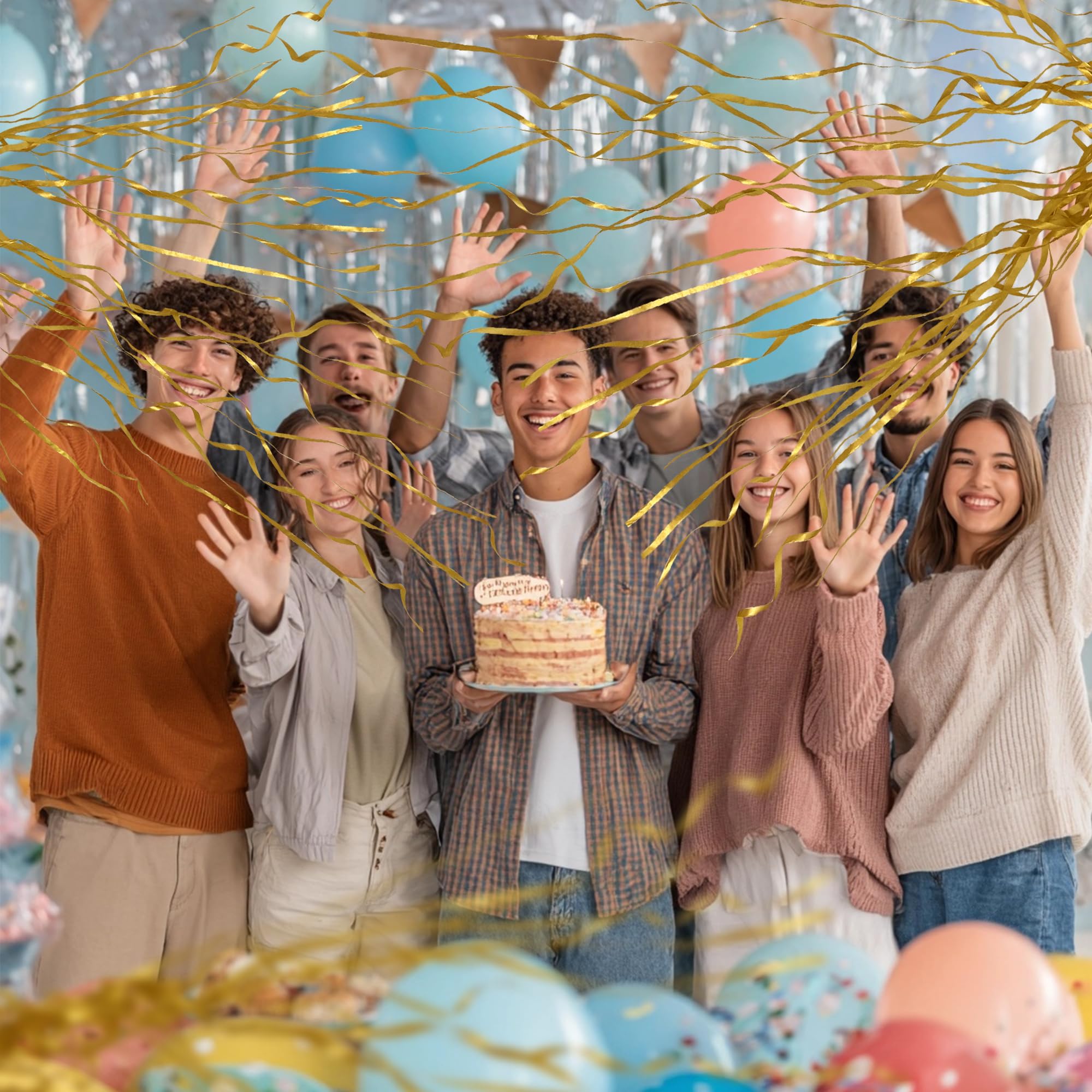 B2B Wholesale Hand Throw Streamers Poppers - 16 Pack Party Celebration Confetti - Image 5