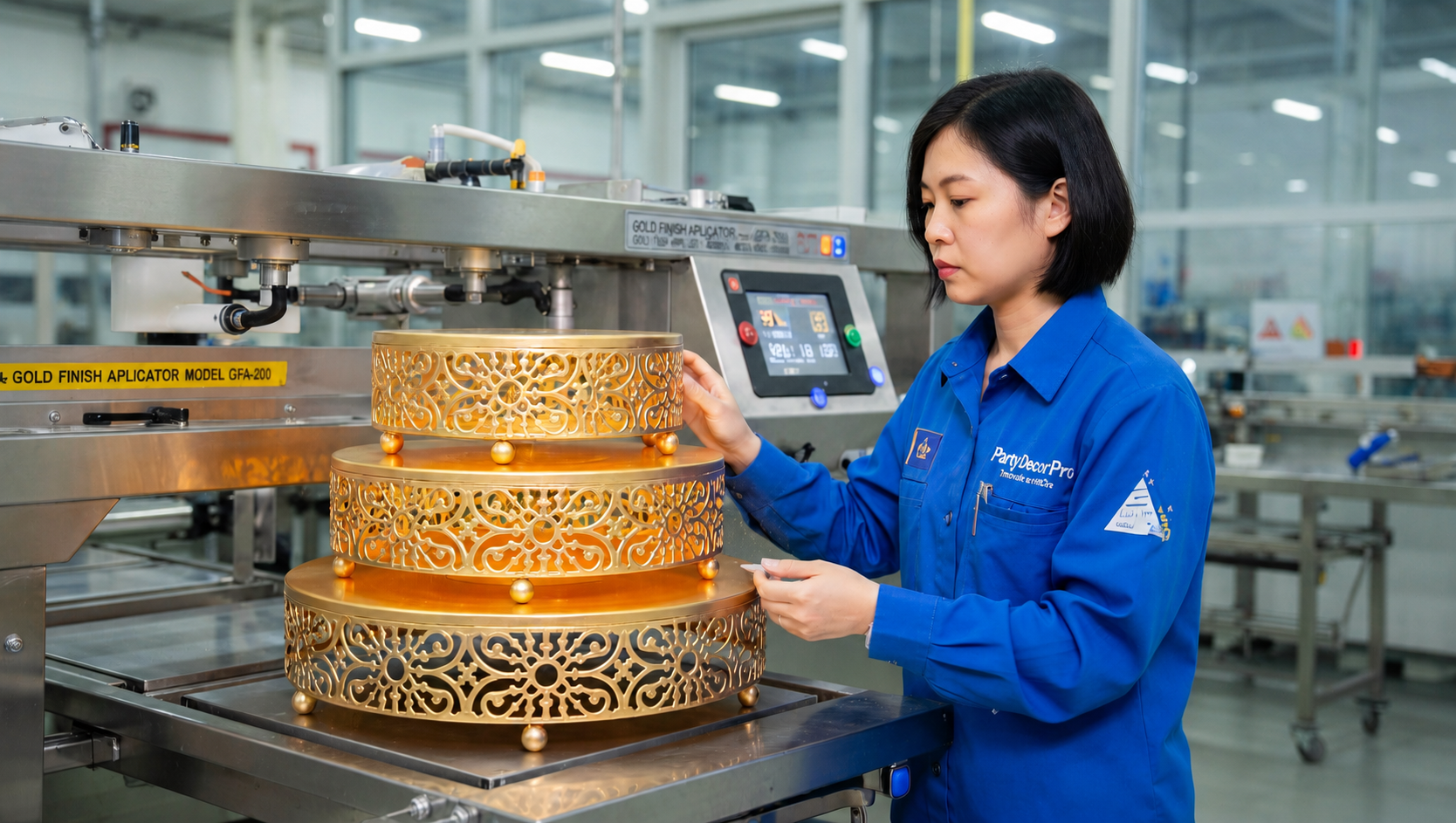 3 tier metal cake stand Manufacturing Process 