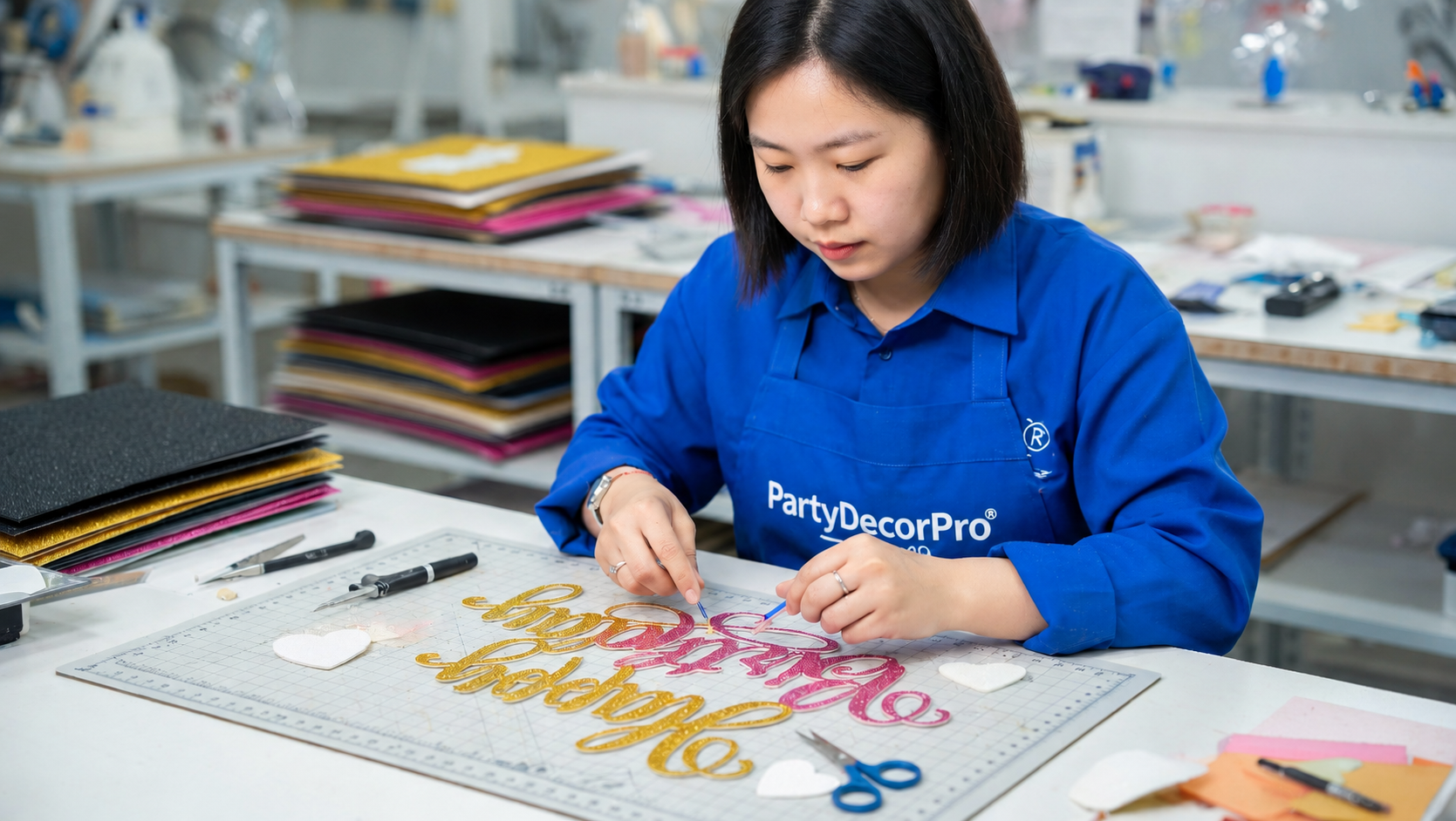 cake topper happy birthday Manufacturing Process