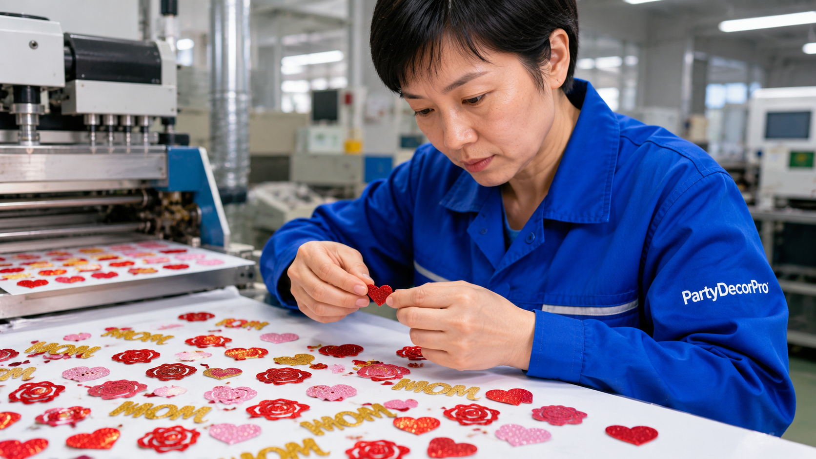 confetti heart Manufacturing Process