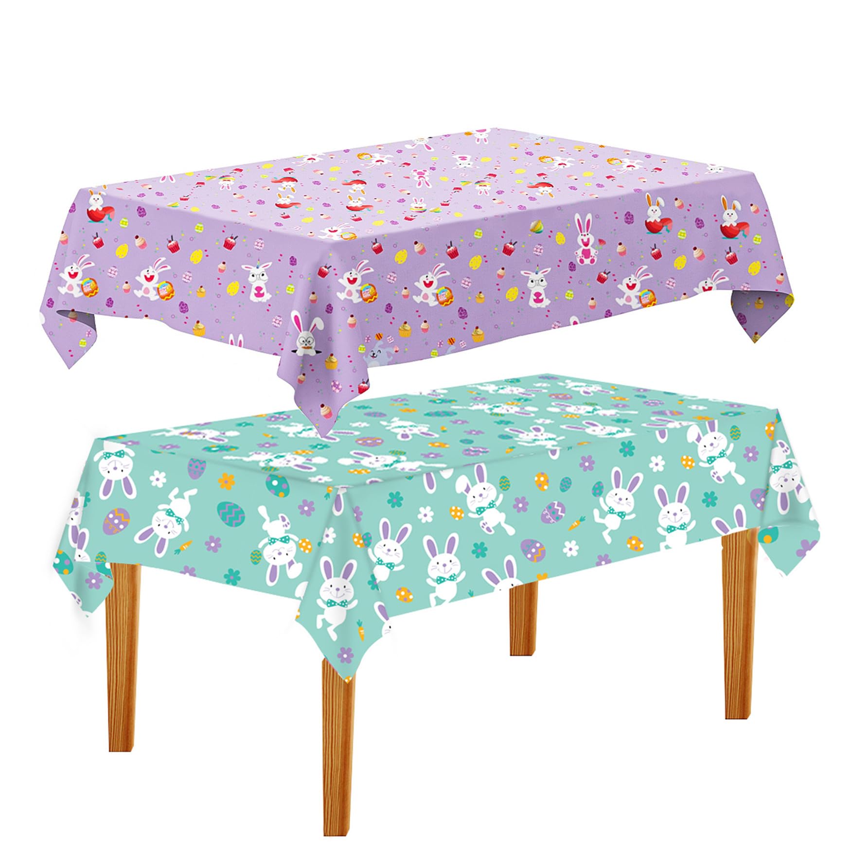 Factory Direct Plastic Tablecloth - Easter Bunny Disposable Party Cover