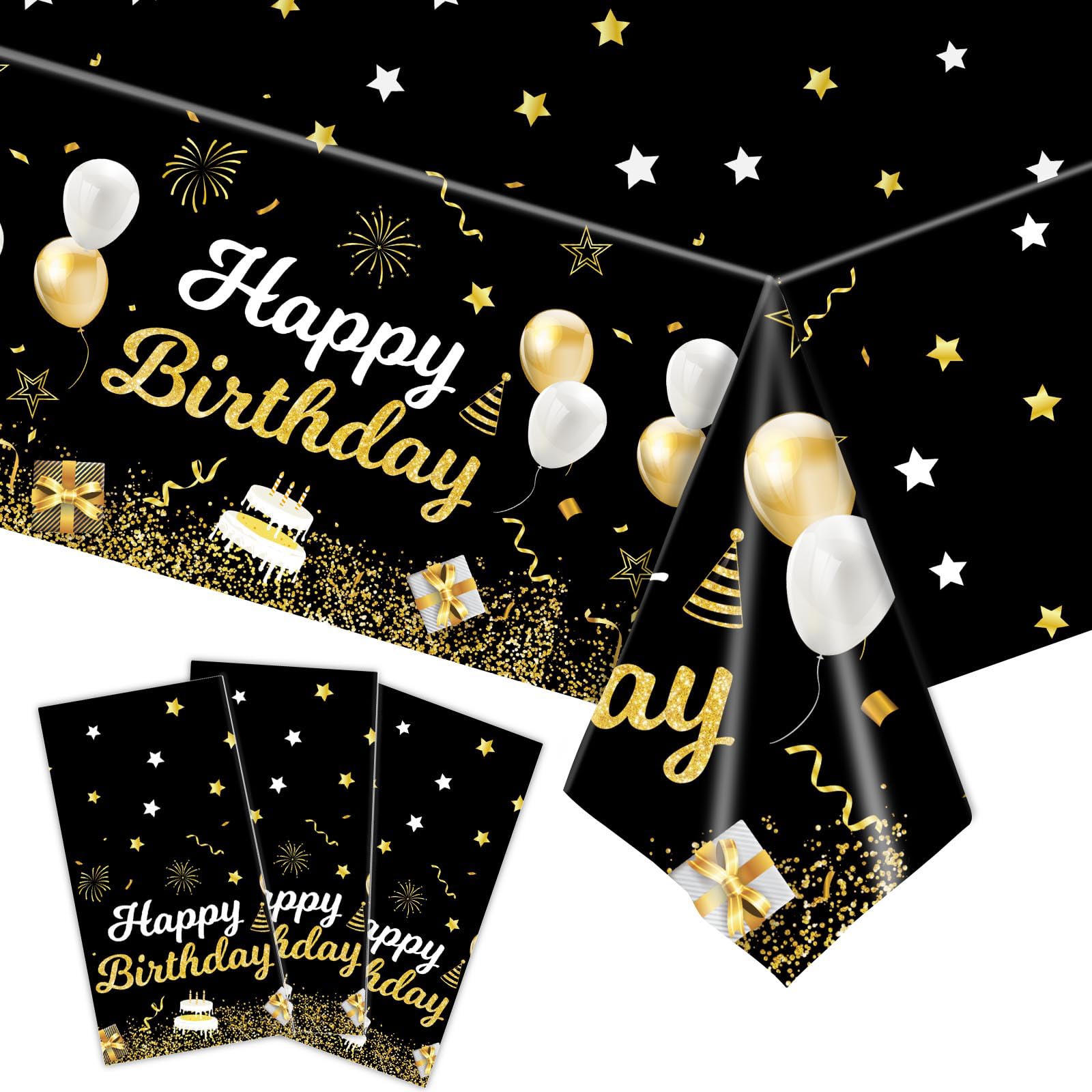 Tablecloth Manufacturer - Starry Happy Birthday Party Tablecloths