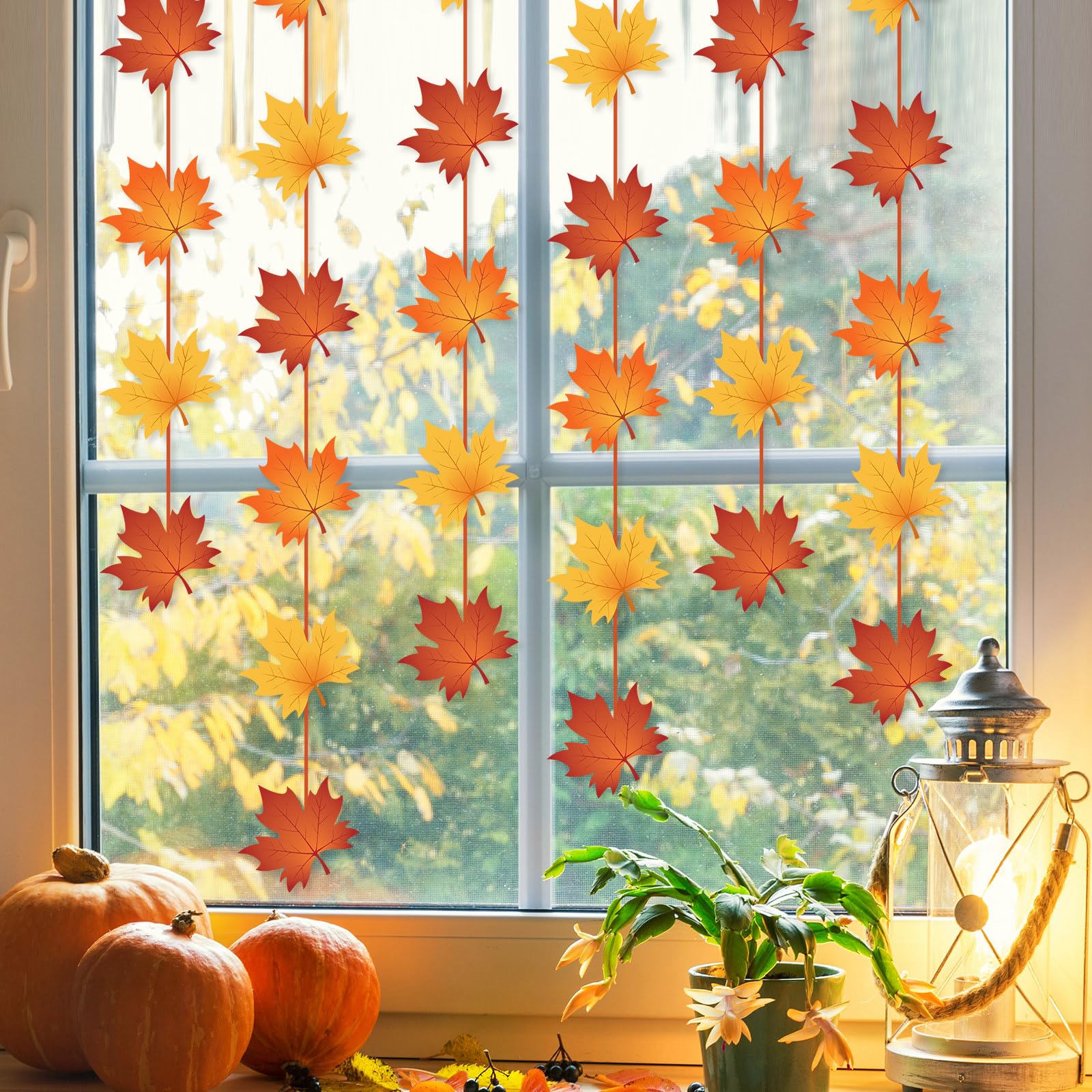 Wholesale Hanging Decorations Manufacturer - Thanksgiving Maple Leaf Garland Decor - Image 3
