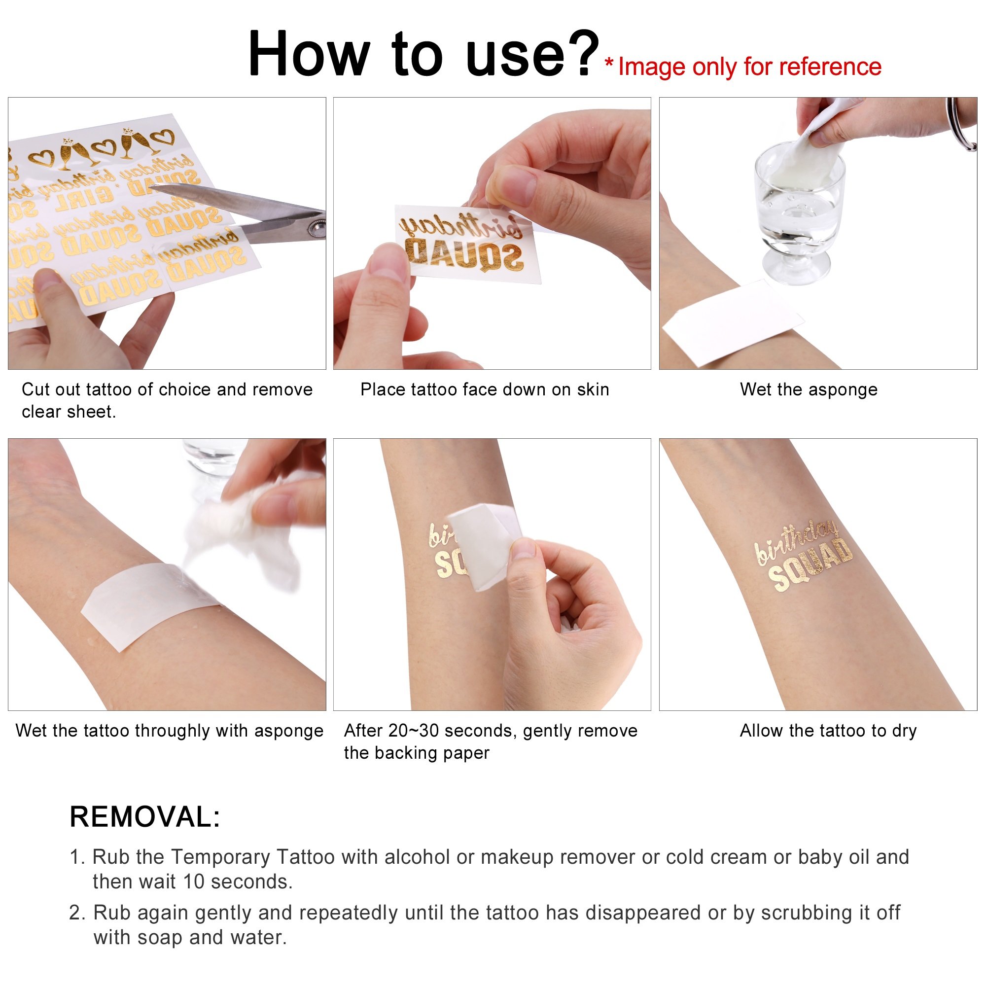 Metallic Temporary Tattoos