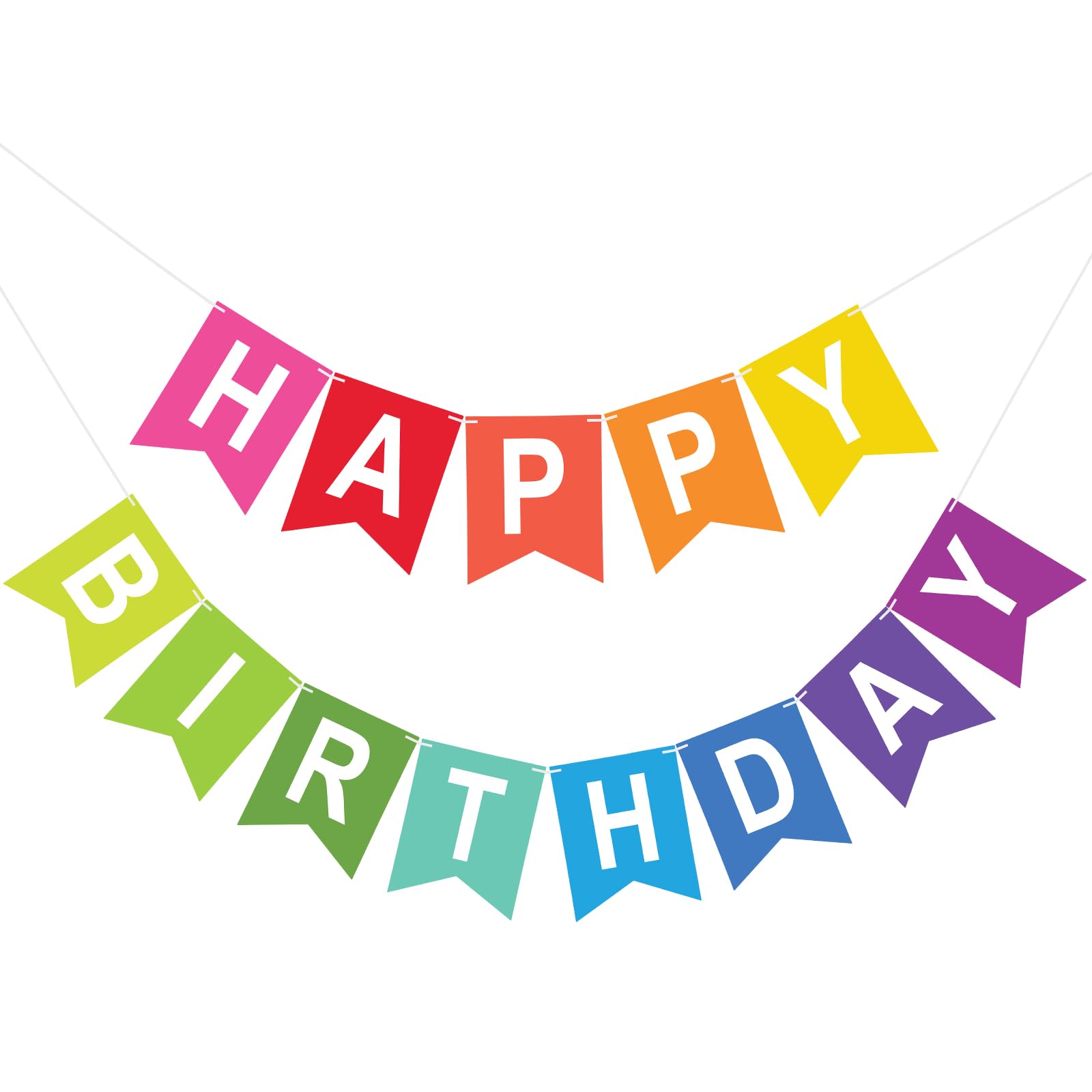 Birthday Banner Wholesale - Pre-Strung Happy Birthday Party Banner