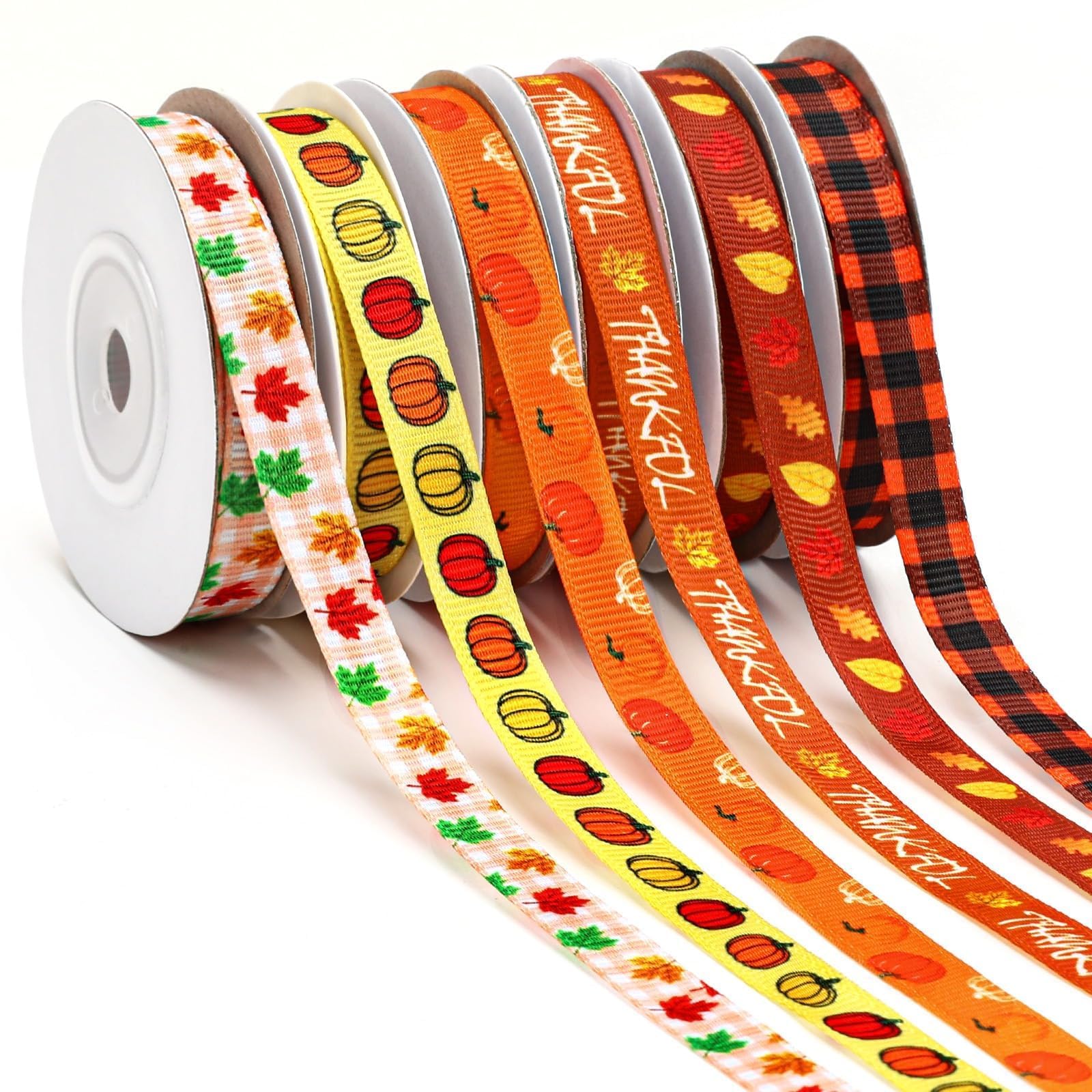 Wholesale Grosgrain Ribbon - Fall Thanksgiving Autumn Grosgrain Set