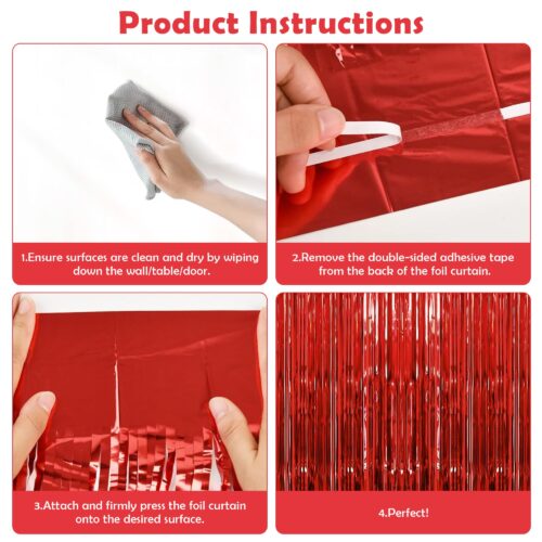Red Fringe Curtain 
