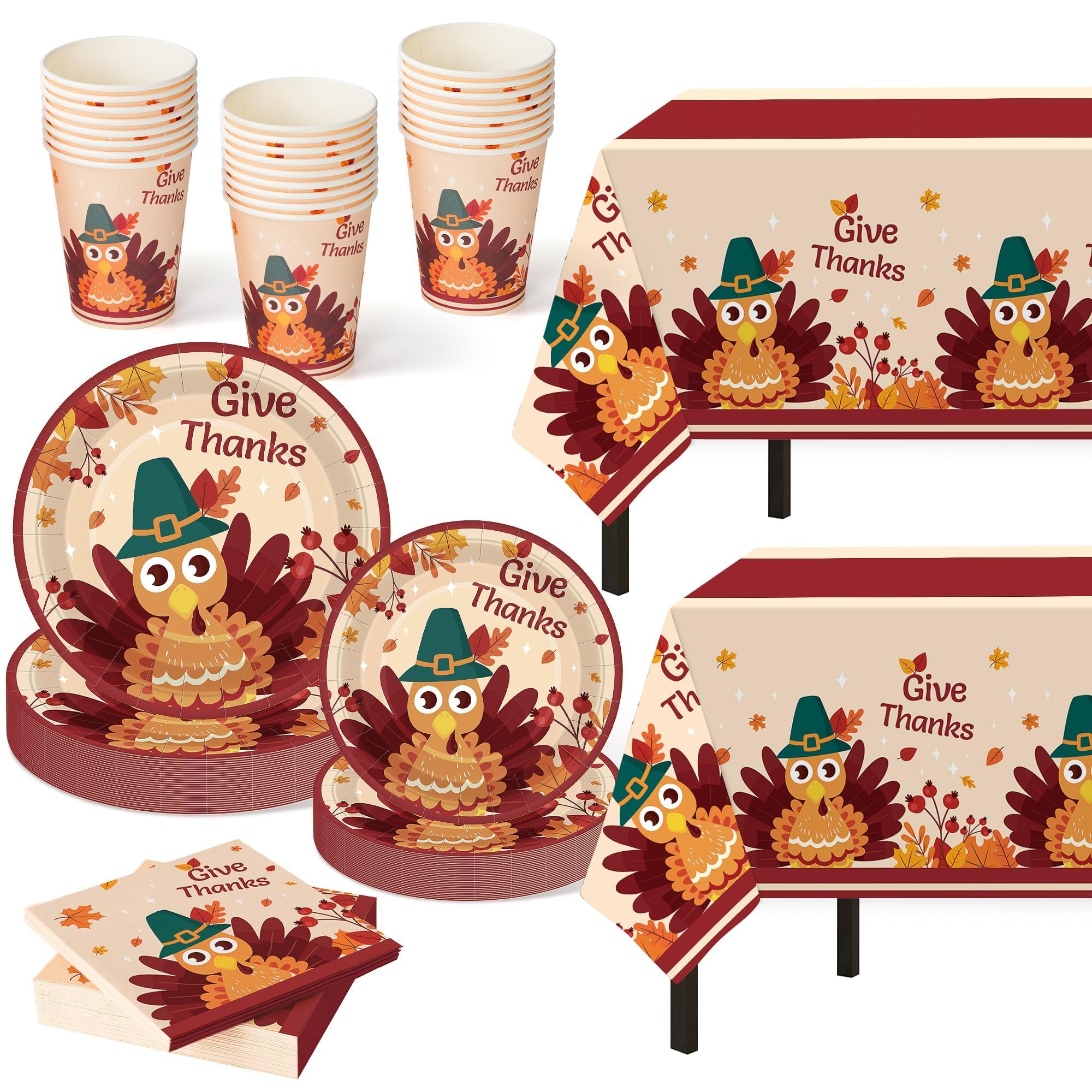 Disposable Tableware Manufacturer - Thanksgiving Turkey Party Set