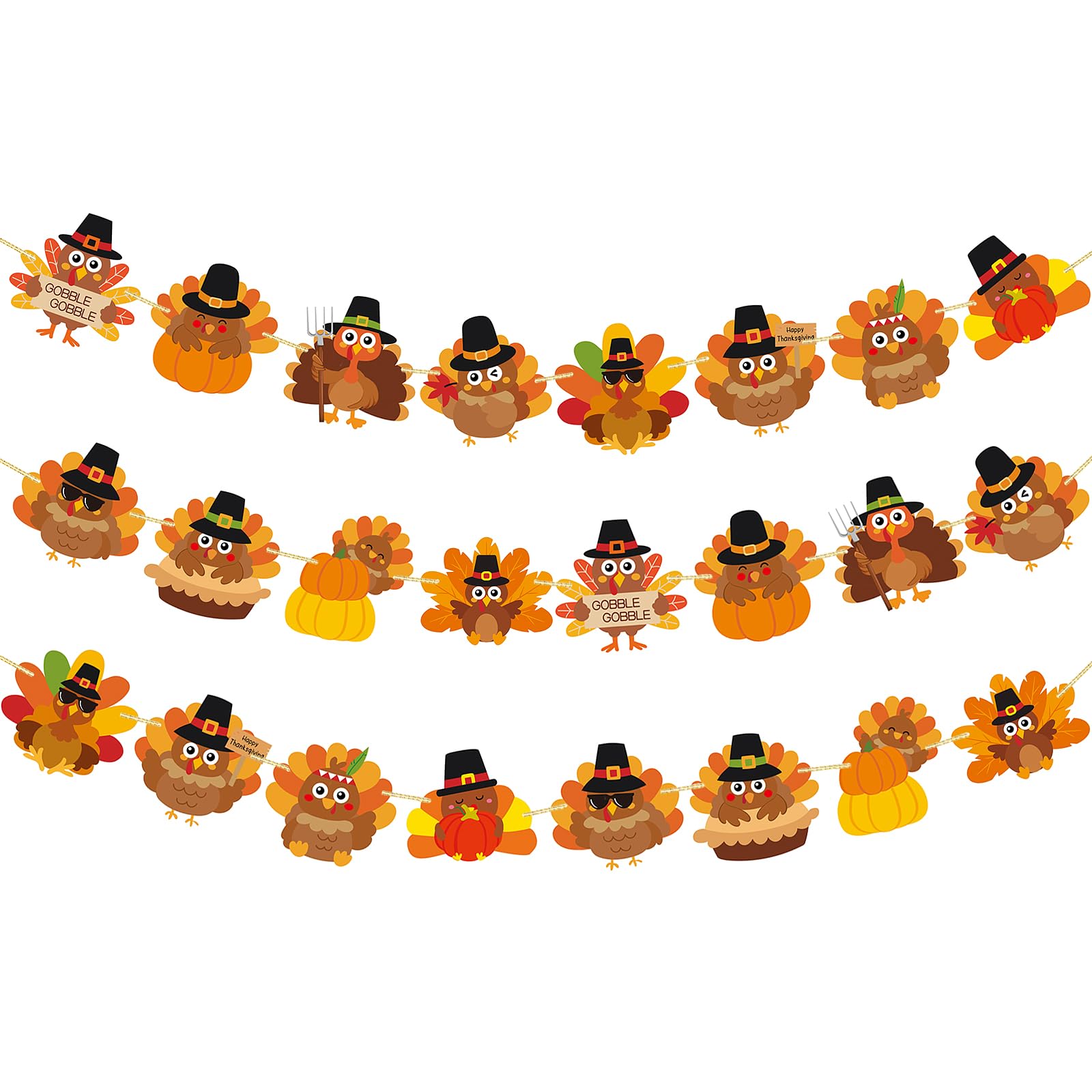 Wholesale Garland Banner Manufacturer - Thanksgiving Turkey Garland Banners