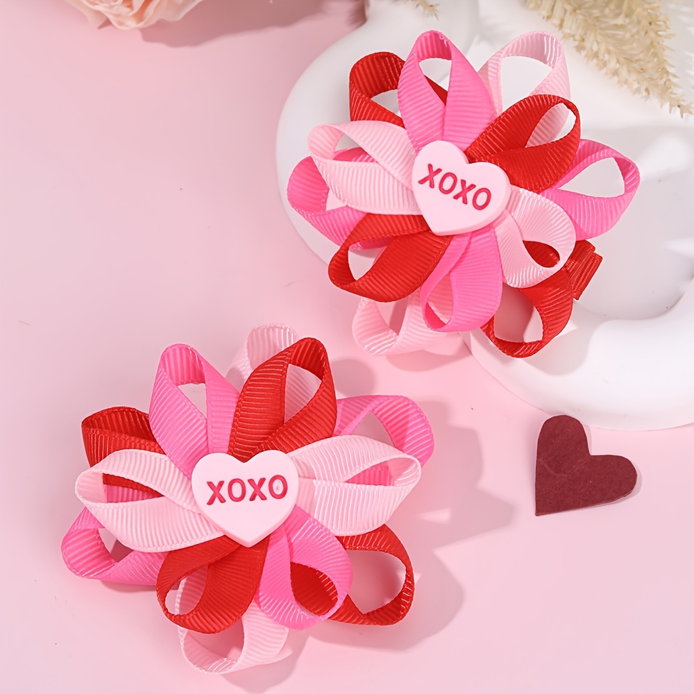 Valentines Hair Clips