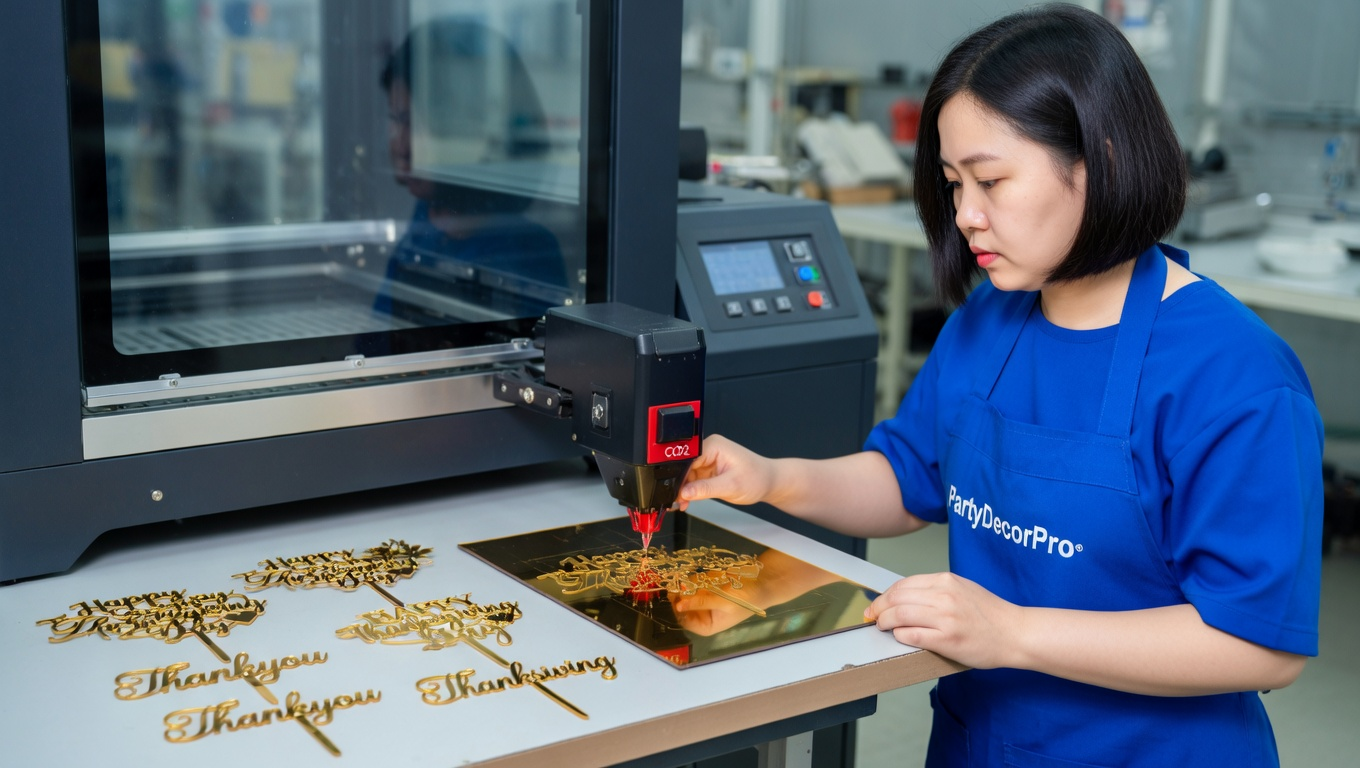 acrylic cake toppers Manufacturing Process