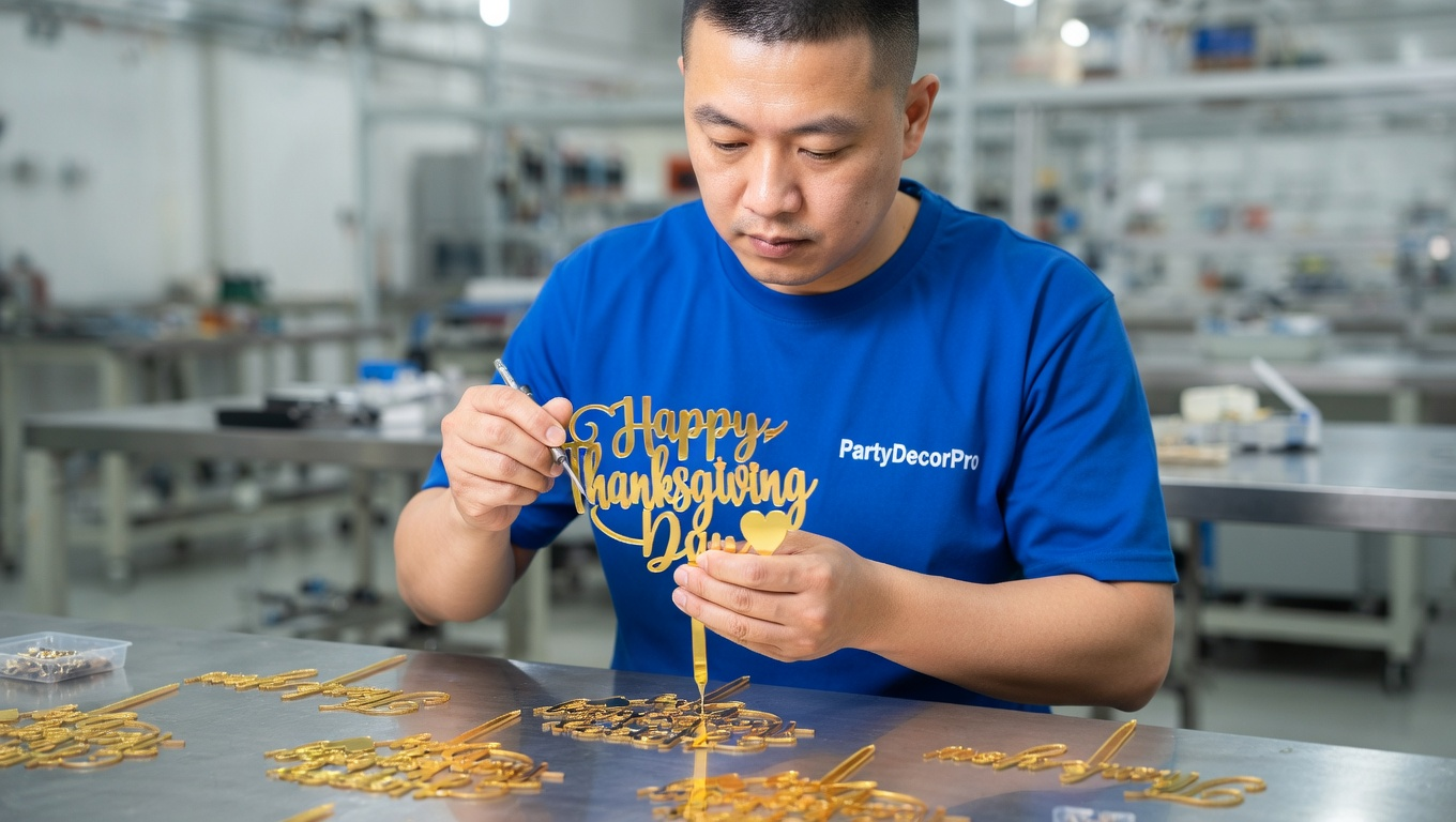 acrylic cake toppers Manufacturing Process