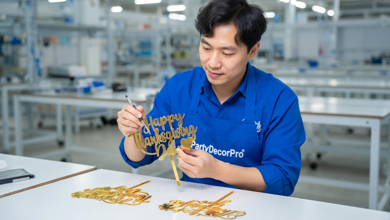 acrylic cake toppers Manufacturing Process