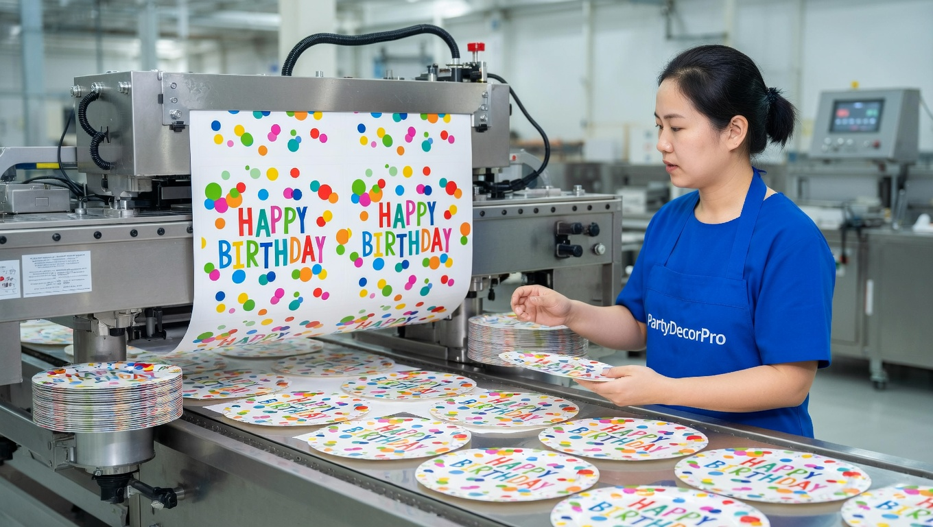 birthday color tableware Manufacturing Process 