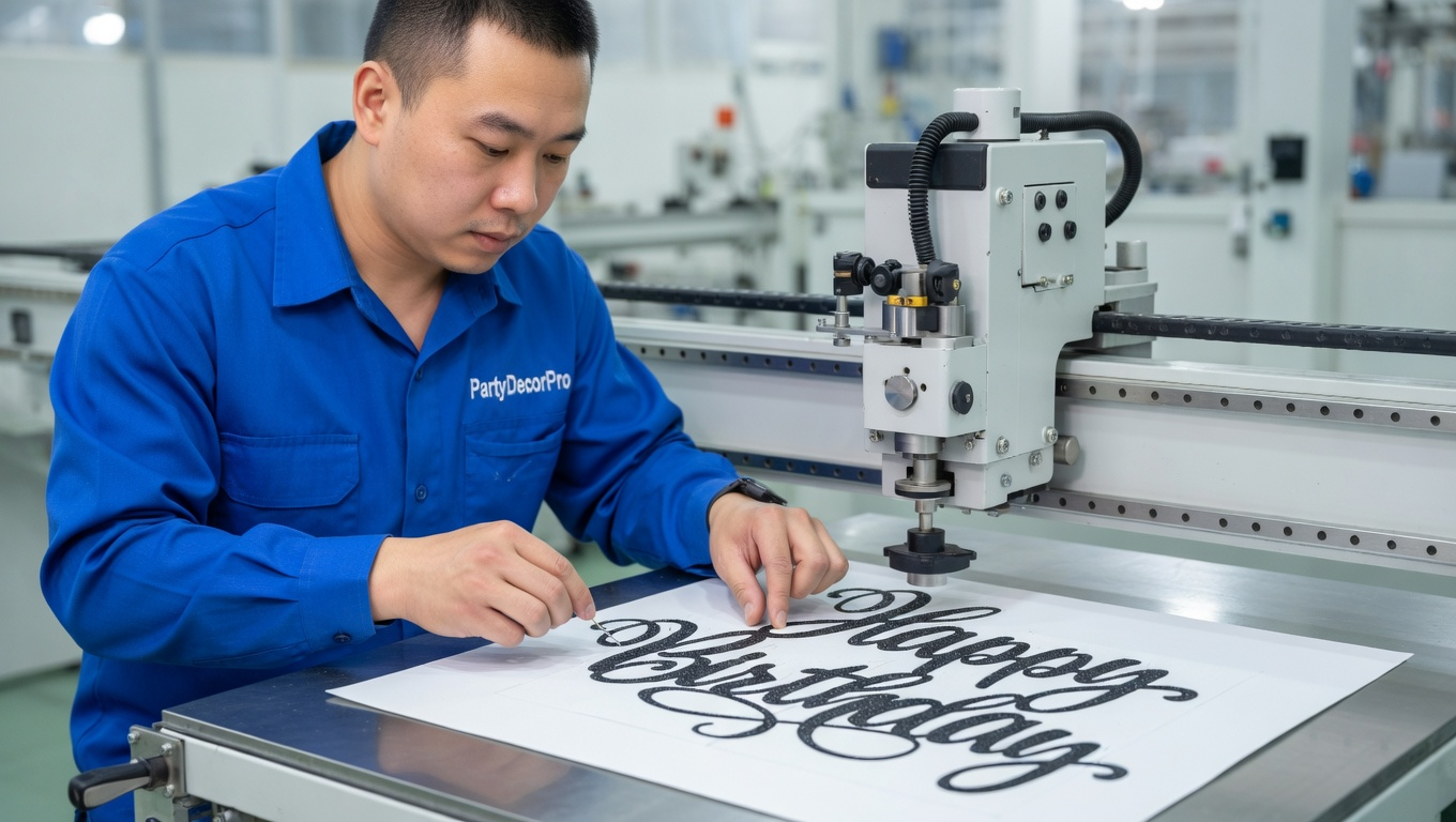 cake topper happy birthday Manufacturing Process