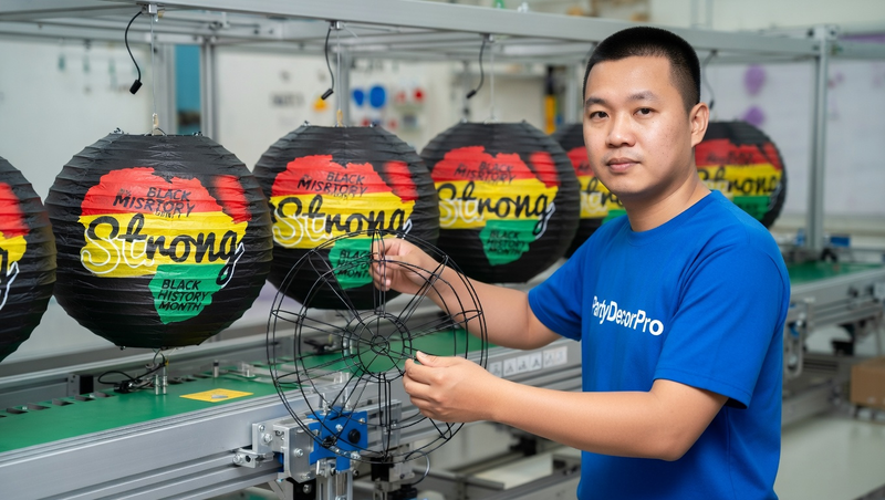 colored lanterns Manufacturing Process 