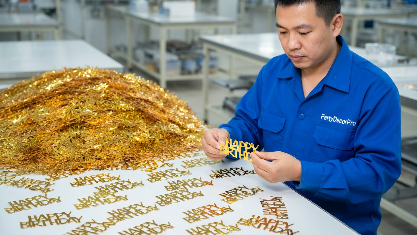 confetti gold Manufacturing Process