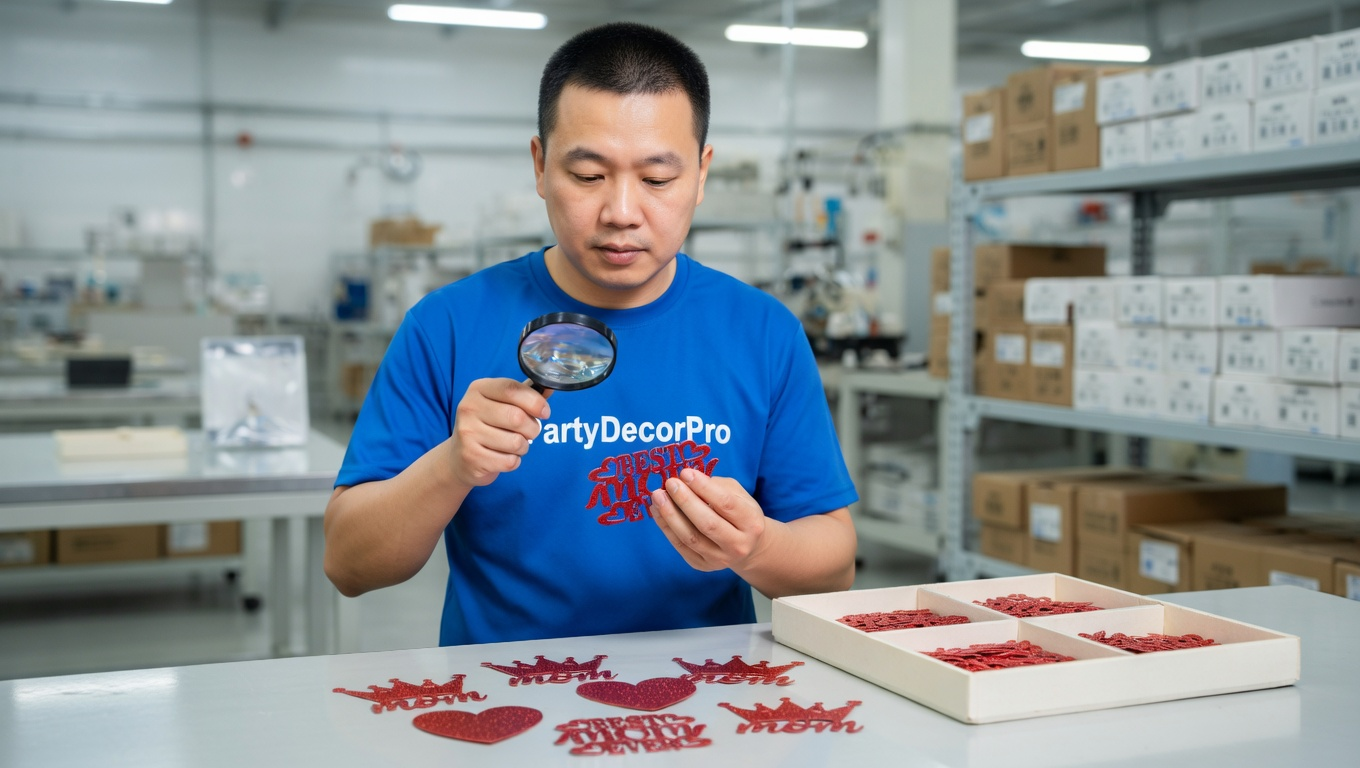 confetti red Manufacturing Process 
