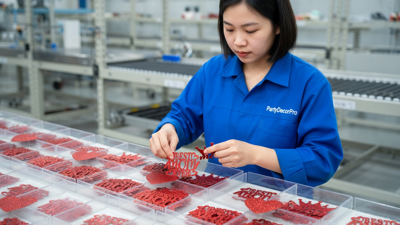 confetti red Manufacturing Process 