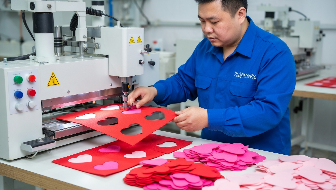 confetti valentines Manufacturing Process 