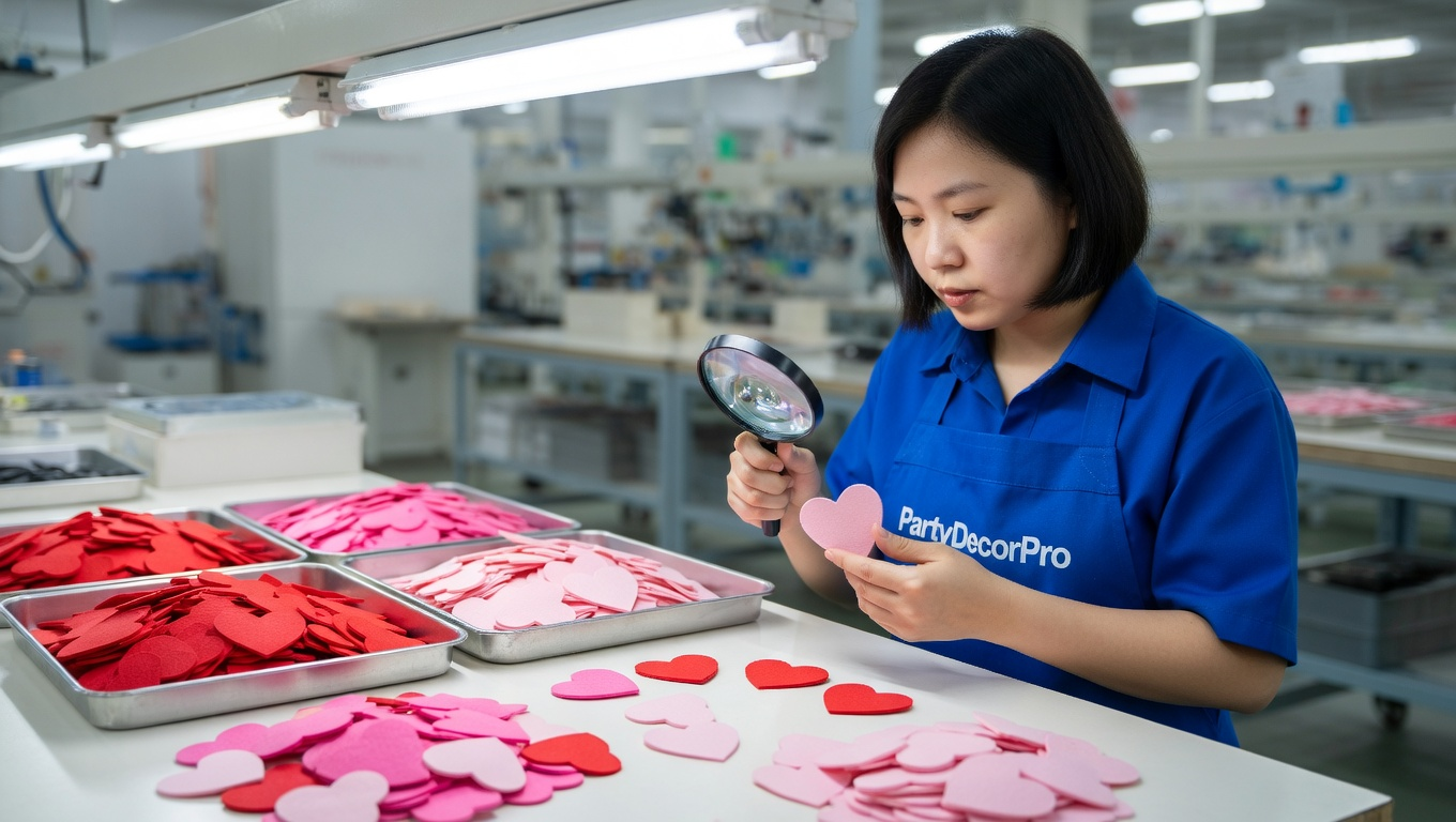 confetti valentines Manufacturing Process 