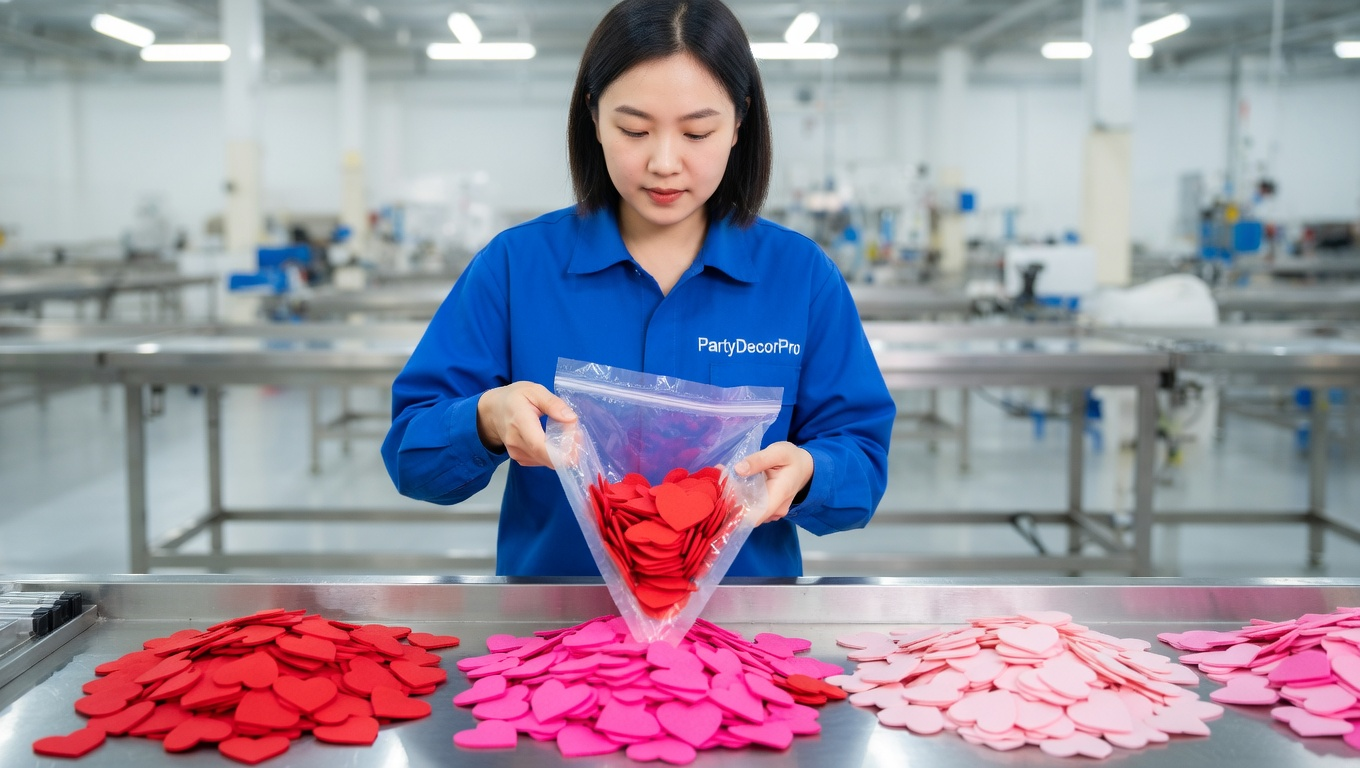confetti valentines Manufacturing Process 