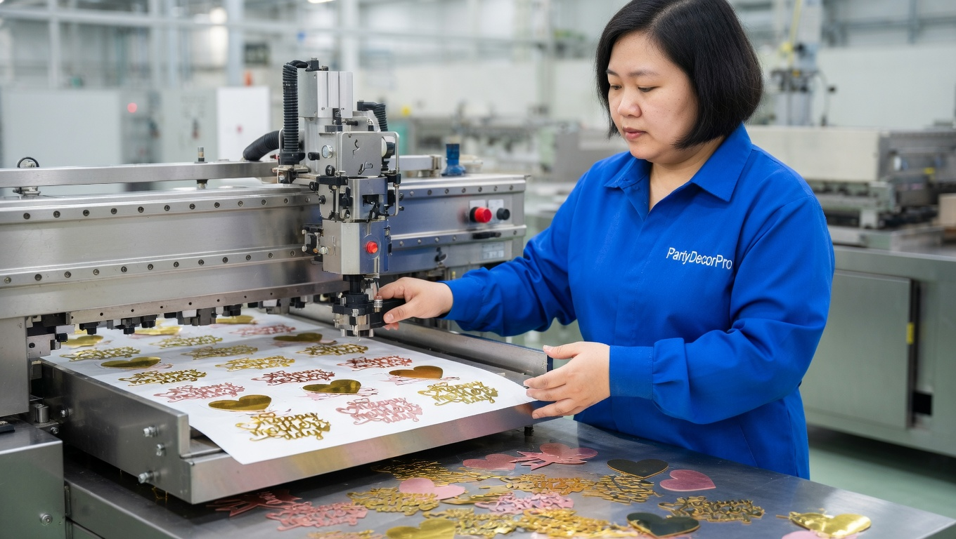 custom confetti Manufacturing Process 
