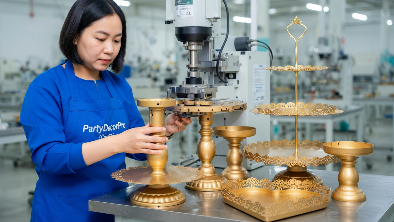 dessert display stand set Manufacturing Process 