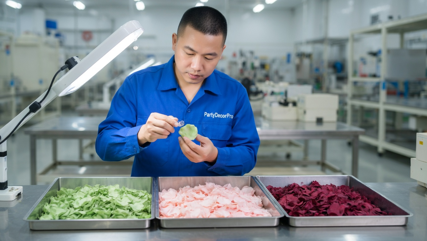 flower petal confetti Manufacturing Process 