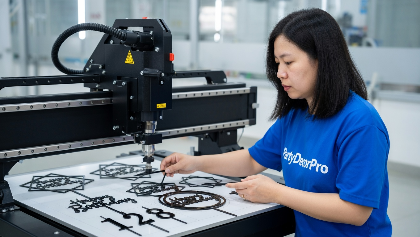 happy birthday cake topper Manufacturing Process 