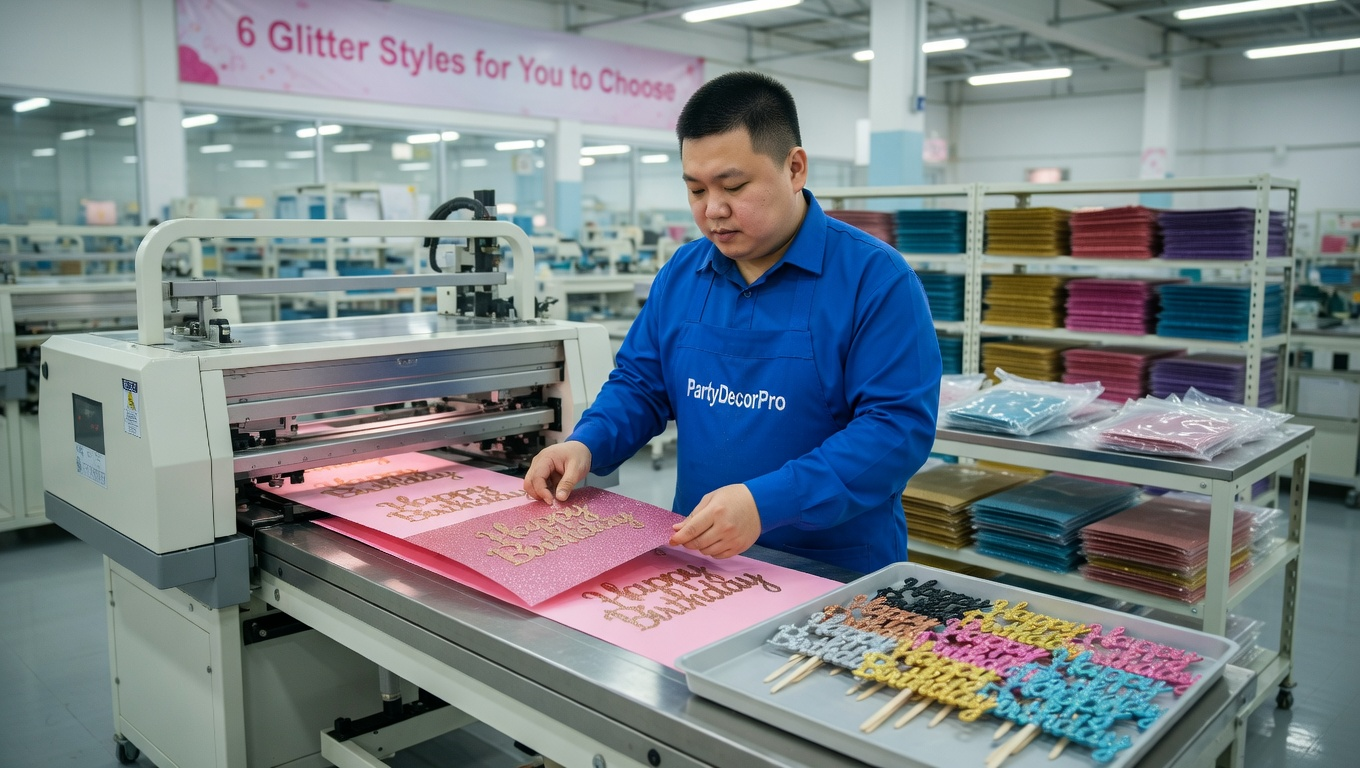 happy birthday cupcake topper Manufacturing Process