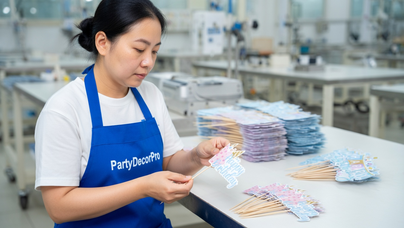 happy birthday cupcake toppers Manufacturing Process 
