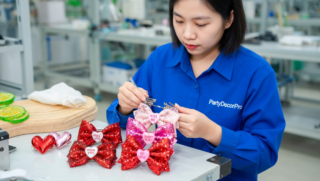 heart shaped hair clips Manufacturing Process 