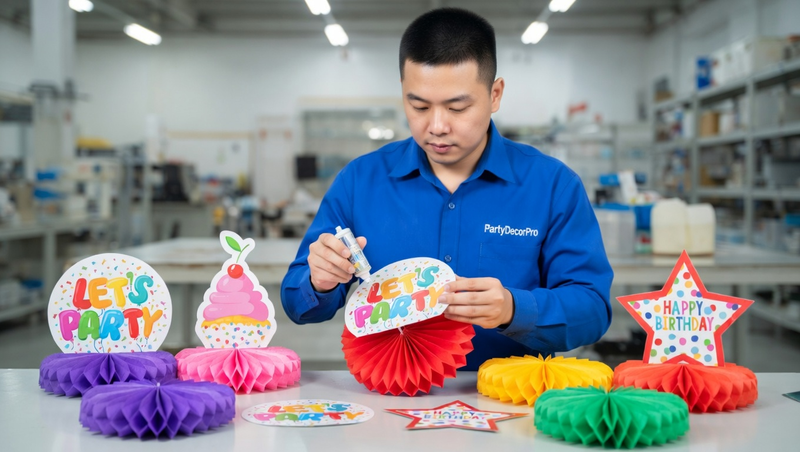 honeycomb ball decorations Manufacturing Process