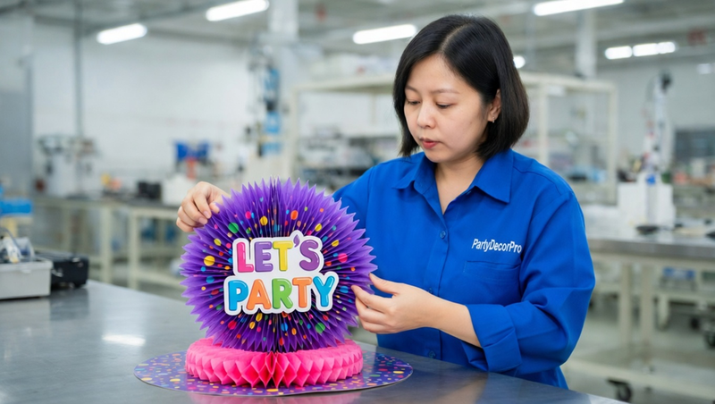 honeycomb ball decorations Manufacturing Process