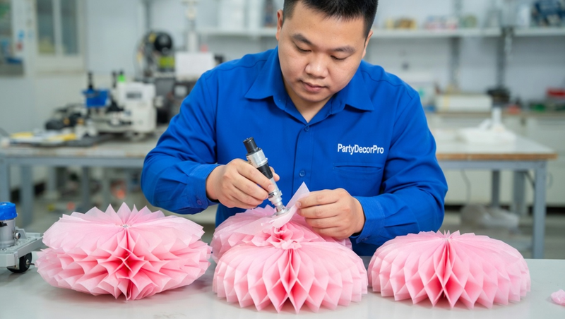 honeycomb tissue paper decorations Manufacturing Process