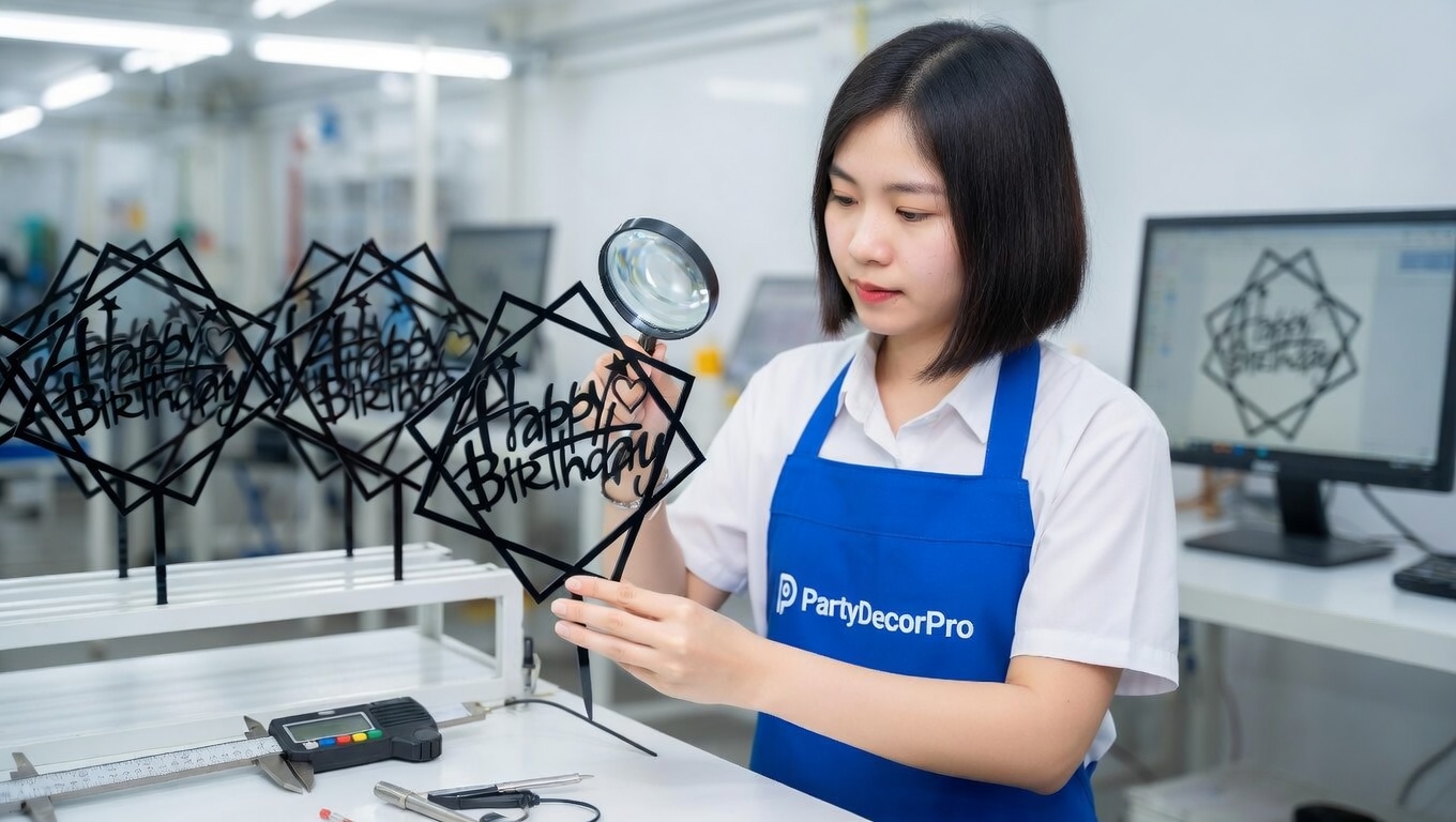 acrylic cake topper Manufacturing Process 
