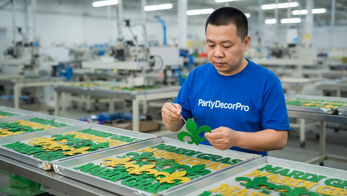 mardi gras confetti Manufacturing Process