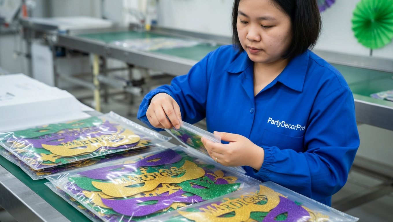 mardi gras confetti Manufacturing Process