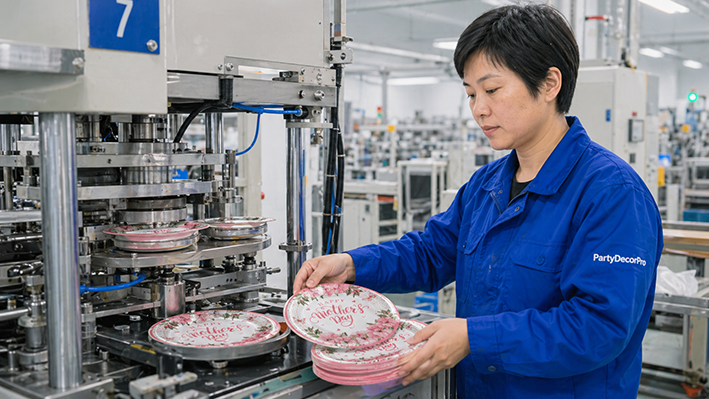 pink paper tableware Manufacturing Process