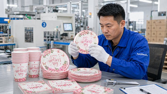 pink paper tableware Manufacturing Process 