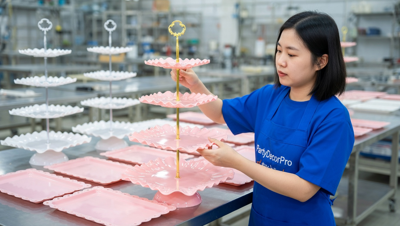 plastic cake stands Manufacturing Process 