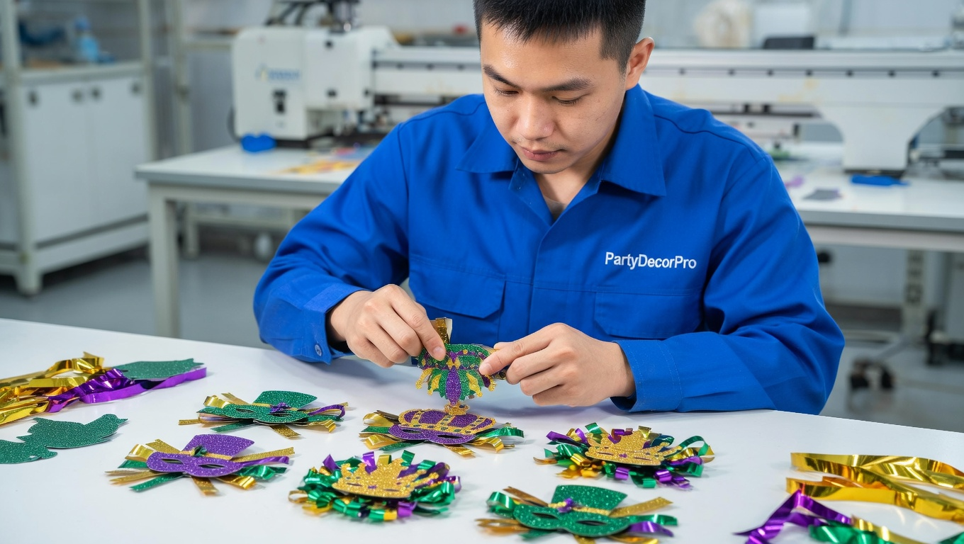 purple flower hair clip Manufacturing Process 