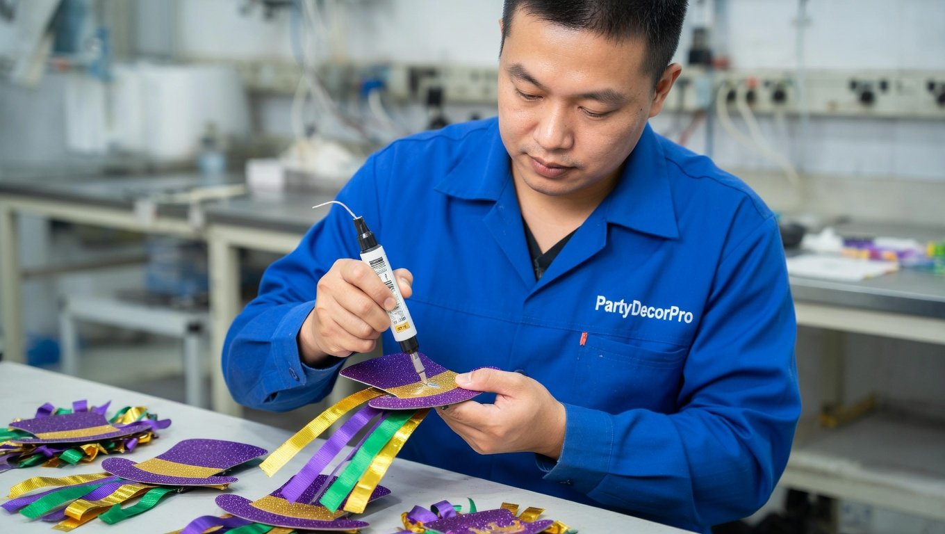 purple flower hair clip Manufacturing Process 