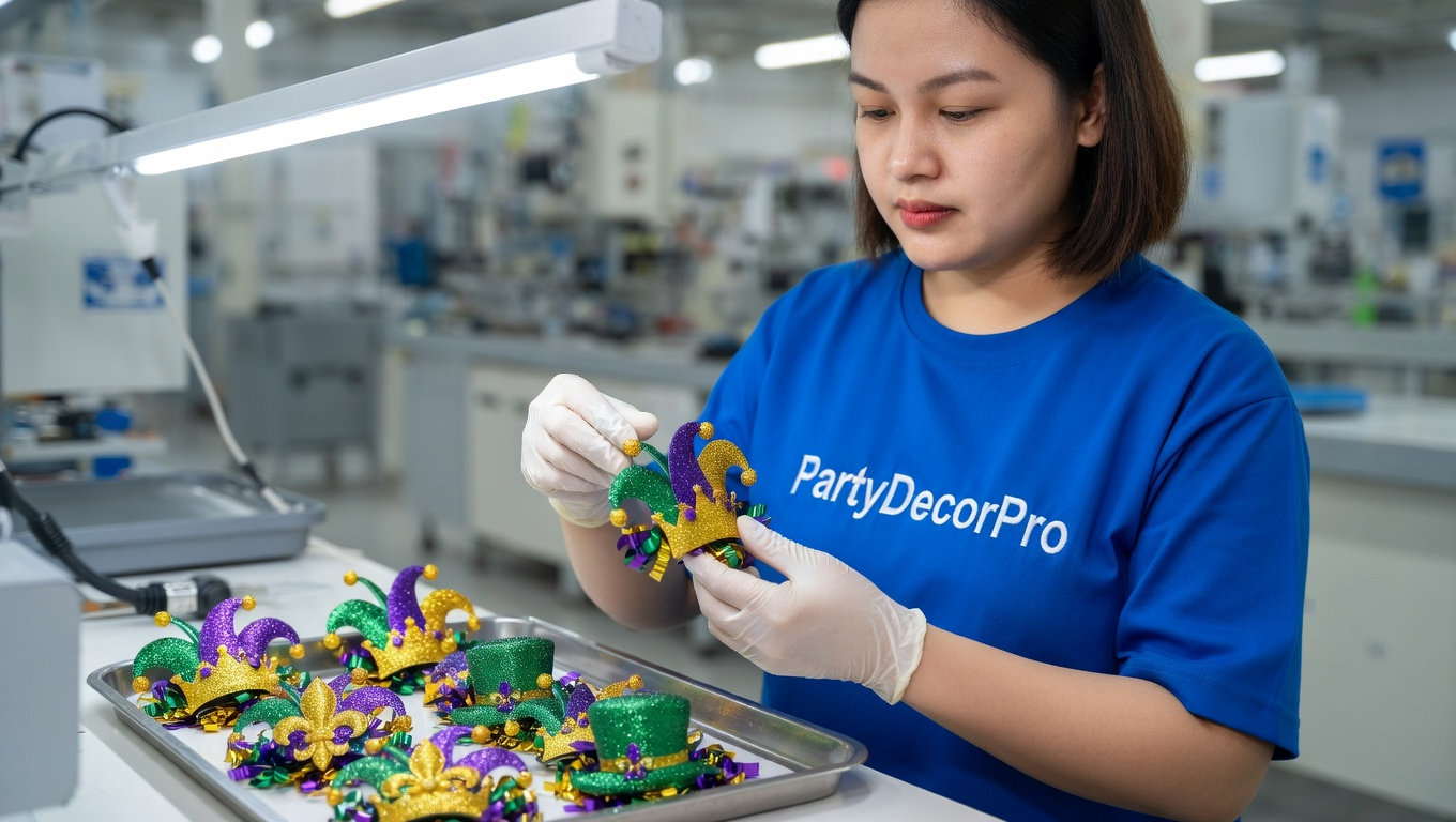 purple flower hair clip Manufacturing Process 
