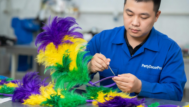 purple hair ties Manufacturing Process 