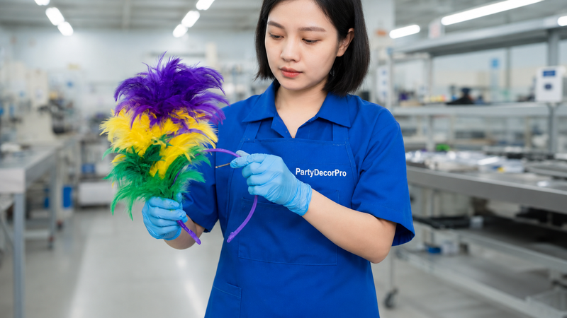 purple hair ties Manufacturing Process 