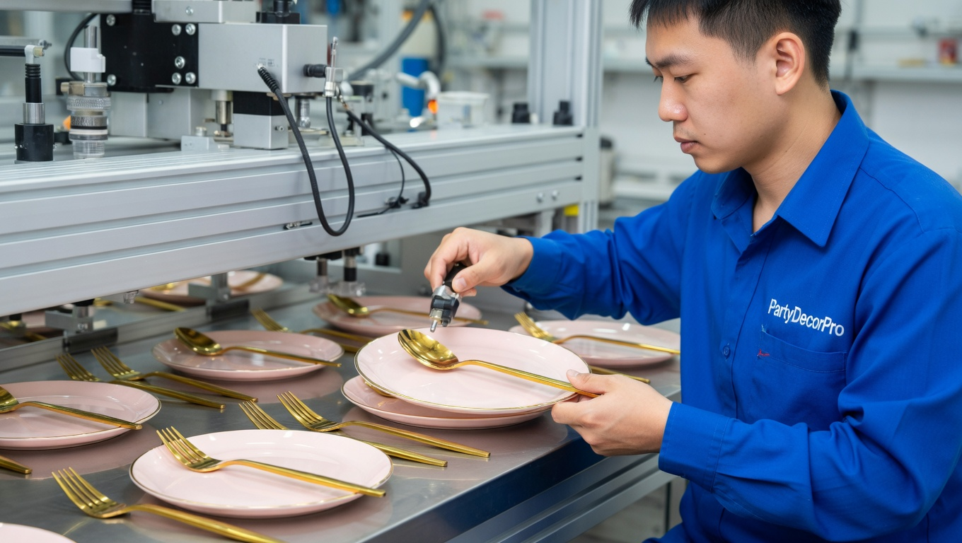 rose gold cutlery tableware Manufacturing Process 